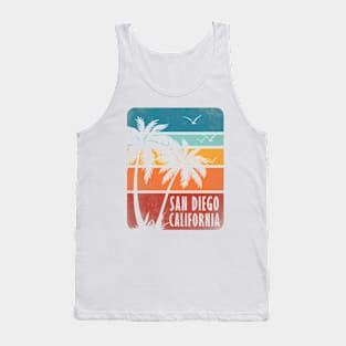 San Diego California Vintage Summer Tank Top